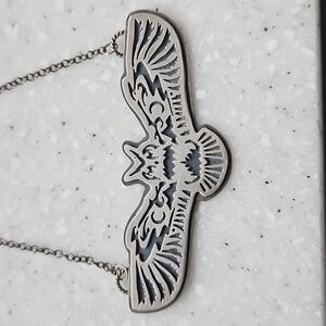 Sterling Silver Artisan-Made Owl Necklace